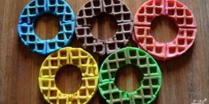 Шаг 4: вафель олимпийских кольца