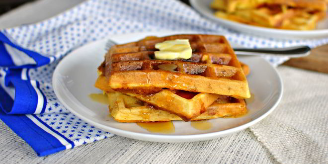 Рецепт вафель с беконом