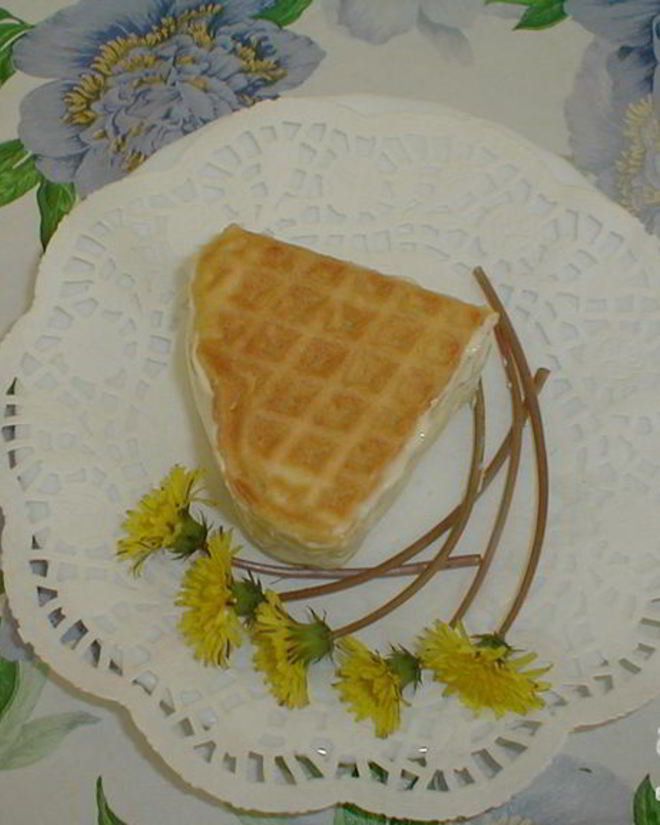 Рецепт вафель с омлетом