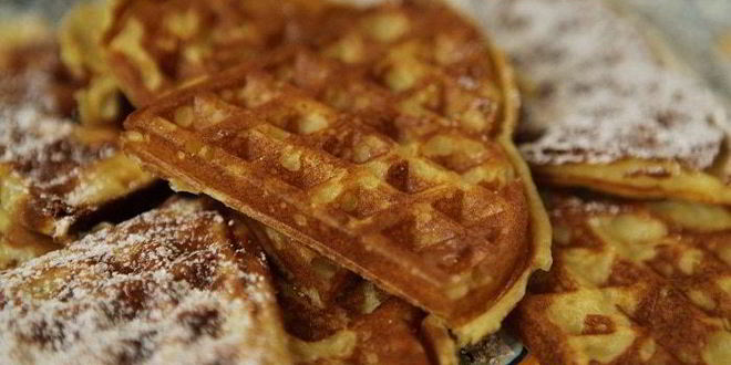 Рецепт вафель с тыквой и кардамоном