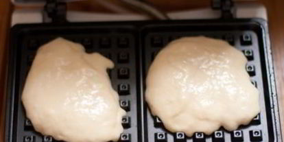 Шаг 7: вафель с жемчужным сахаром