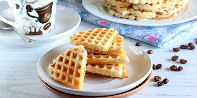 Рецепт венских вафель на кефире