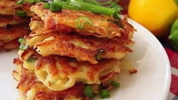 Рецепт Венских вафель с ветчиной и сыром на сковороде