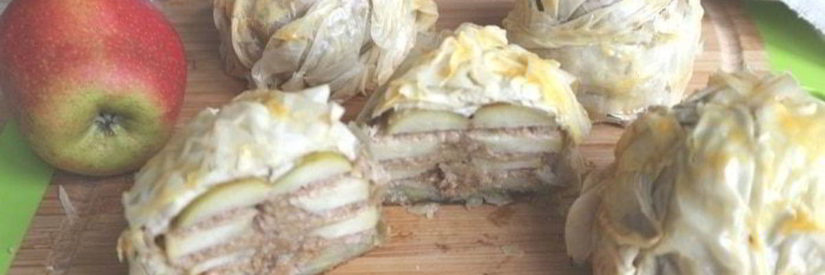 Рецепт Яблок в тесте фило