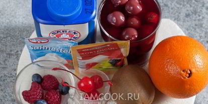 Шаг 11: больших эклеров с фруктами