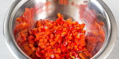 Шаг 8: перевернутых профитролей с сырным кремом и перцем