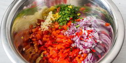 Шаг 9: перевернутых профитролей с сырным кремом и перцем