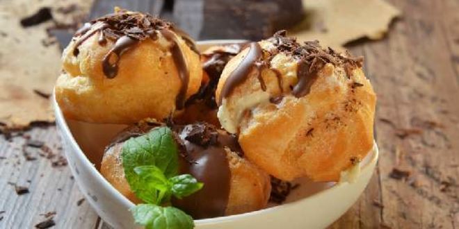 Рецепт профитролей с грушевым кремом