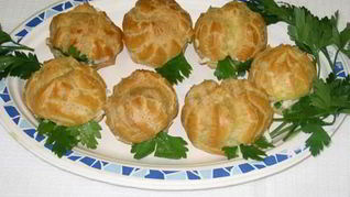 Рецепт Профитролей с несладкой начинкой