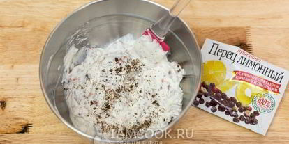 Шаг 9: профитролей с семгой и сливочным сыром