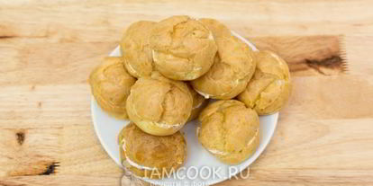 Шаг 13: профитролей с семгой и сливочным сыром