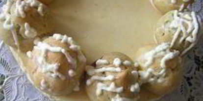 Шаг 21: шоколадна-апельсинового торт с профитролями