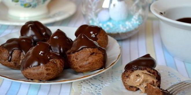 Рецепт шоколадных профитролей