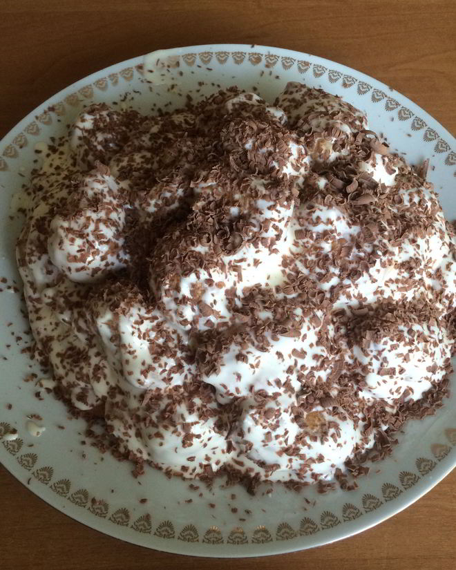 Рецепт торта из эклеров со сметанным кремом