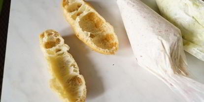 Шаг 13: эклеров с крабовой начинкой