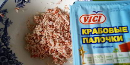 Шаг 6: эклеров с крабовой начинкой