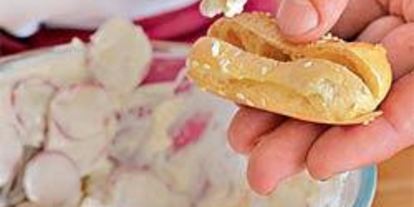 Шаг 3: эклеров с креветками