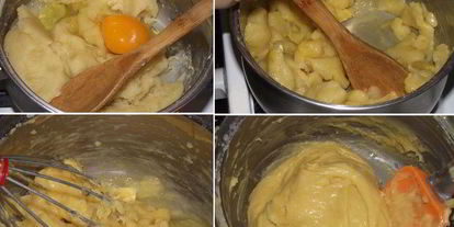 Шаг 3: эклеров с масляно-заварным кремом