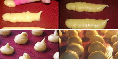 Шаг 4: эклеров с масляно-заварным кремом