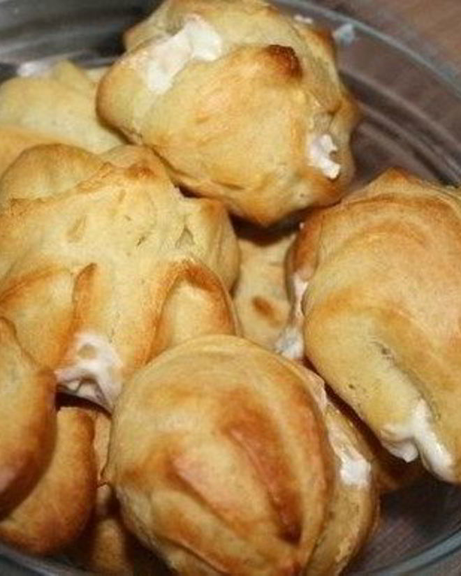 Рецепт эклеров с творожно-йогуртовыма кремом