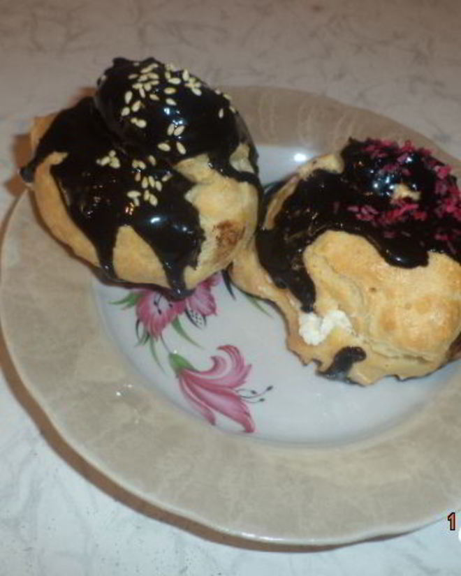 Рецепт эклеров с творожным кремом