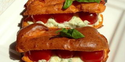 Шаг 13: закусочных томатных эклеров с кремом из моцареллы