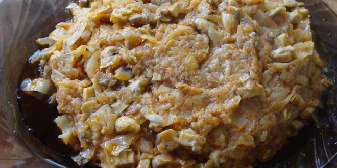 Рецепт Капустной запеканки с грибами