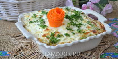 Шаг 9: картофельной запеканки с кабачком и сосисками