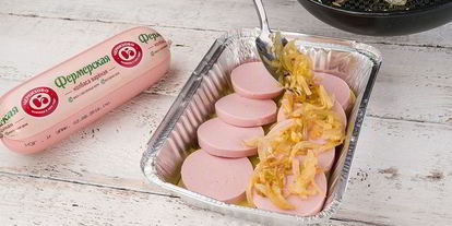 Шаг 1: картофельной запеканки с колбасой