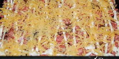 Шаг 3: картофельной запеканки с мясом и грибами