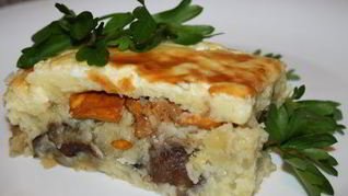 Рецепт Картофельно-грибной запеканка