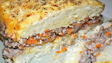 Рецепт Лапшевника с мясным фаршем