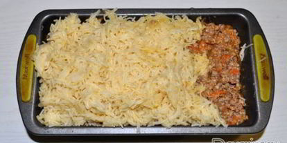 Шаг 3: лапшевника с мясным фаршем