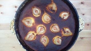 Рецепт Медово-творожной запеканка с грушами