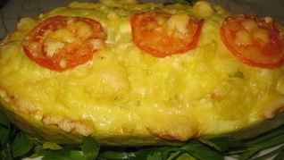 Рецепт Овощной запеканки в кабачке