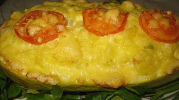 Рецепт Овощной запеканки в кабачке