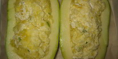 Шаг 3: овощной запеканки в кабачке