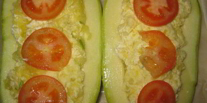 Шаг 4: овощной запеканки в кабачке