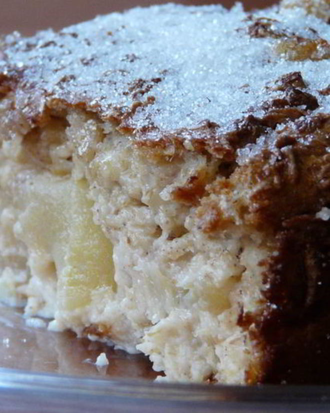 Рецепт овсяной запеканки с яблоками