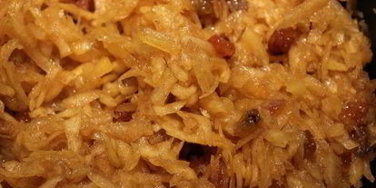 Шаг 1: пшенная запеканка с тыквой, изюмом и корицей