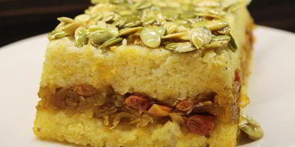 Шаг 5: пшенная запеканка с тыквой, изюмом и корицей