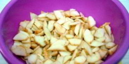 Шаг 2: рисовой запеканки с яблоками