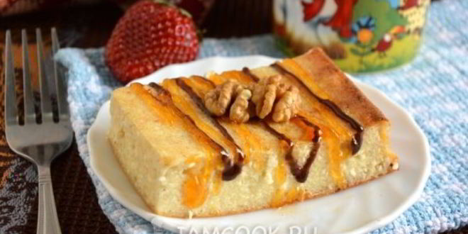 Рецепт творожной запеканки с бананом