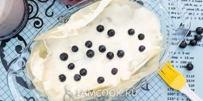 Шаг 6: творожной запеканки с черникой и тестом фило