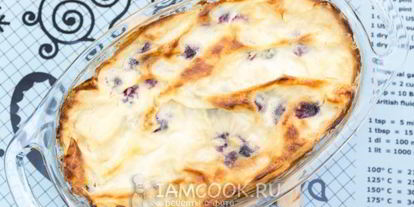 Шаг 8: творожной запеканки с черникой и тестом фило