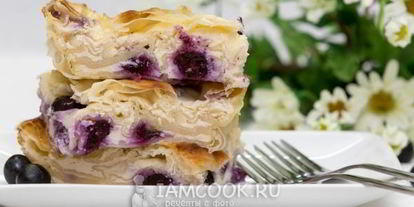 Шаг 9: творожной запеканки с черникой и тестом фило