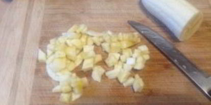 Шаг 2: запеканки с бананом и грушей