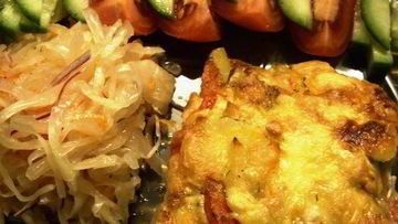 Рецепт Запеканки с картофелем, овощами и фаршем