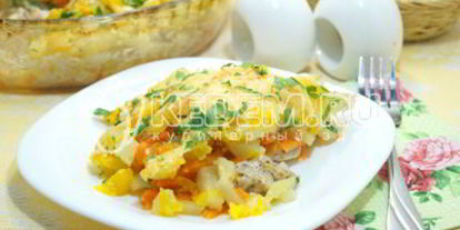 Шаг 12: запеканки с курицей и тыквой в духовке