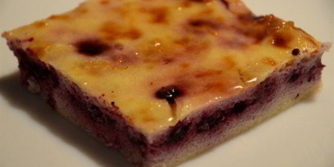 Рецепт запеканки творожной с черникой